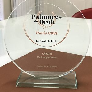 Cabinet Cazals primé au palmarès des meilleurs cabinets d'avocats de France 2021