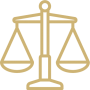 droit patrimonial balance de la justice Icône droit du patrimoine